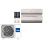 Мульти сплит система на 2 комнаты Haier Lightera AS09NS6ERA-Gх2/2U50S2SM1FA с Wi-Fi