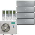 Мульти сплит система на 4 комнаты Hisense Vision Pro AS-10UW4RXVQH00AG(B)х3+AS-13UW4RXVQH01G(B)/AMW4-36U4RAA
