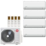 Мульти сплит система на 4 комнаты Kentatsu Sempai KSGPA26х4/K4MRA80HZRN1 c Wi-Fi