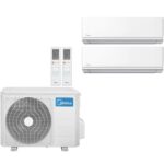 Мульти сплит система на 2 комнаты Midea Unlimited MMAG2-09+09N8D0/M2OE-18HFN8