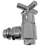 Вентиль ручной регулировки угловой Royal Thermo, ручка крестовина, 1/2"
