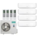 Мульти сплит система на 4 комнаты Hisense Premium FM DC Inverter AMS-09UW4RVETG00х4/AMW4-27U4RJC