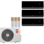 Мульти сплит система на 3 комнаты Royal Thermo Barocco RTFMI-07HN8 (BL)х2+RTFMI-12HN8 (BL)/RTFMO-27HN8