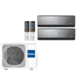Мульти сплит система на 2 комнаты Haier Lightera AS09NS6ERA-B+AS12NS6ERA-B/2U50S2SM1FA