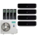 Мульти сплит система на 4 комнаты Hisense Premium FM DC Inverter AMS-09UW4RVETG00(B)х4/AMW4-27U4RJC