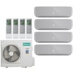 Мульти сплит система на 4 комнаты Hisense Premium FM DC Inverter AMS-09UW4RVETG00(S)х3+AMS-12UW4RVETG00(S)/AMW4-27U4RJC