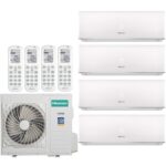 Мульти сплит система на 4 комнаты Hisense Smart AMS-07UW4RVEDB00Hх4/AMW4-27U4RJC