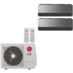 Мульти сплит система на 2 комнаты LG Artcool Mirror  AC09+12BK/MU2R15