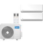 Мульти сплит система на 2 комнаты Midea Breezeless E MMFE-09+12N8D6/M2OH-14HFN8