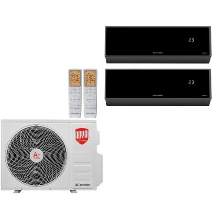 Мульти сплит система на 2 комнаты Royal Thermo Barocco RTFMI-07HN8 (BL)х2/RTFMO-14H2N8 с Wi-Fi